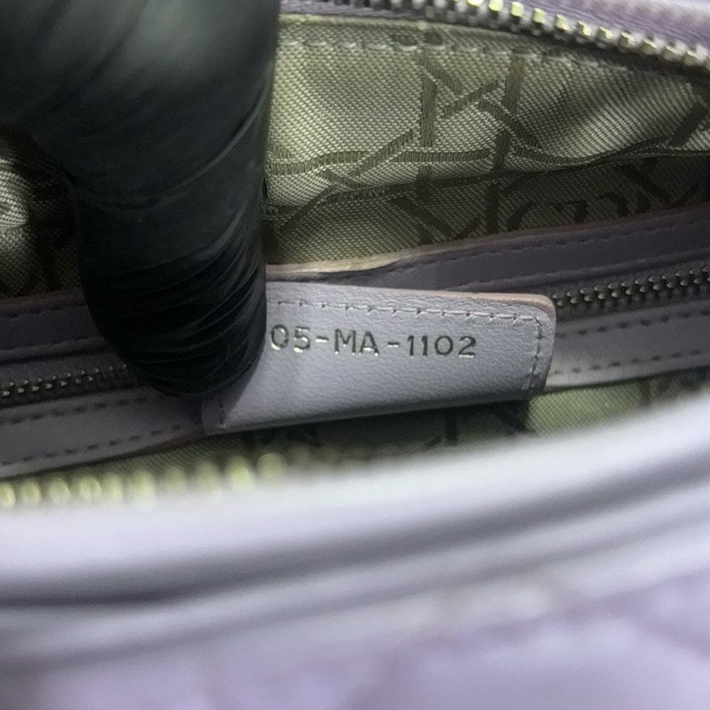 Christian DIOR Lavender Cannage Lady Dior Bag - Picture 9 of 13